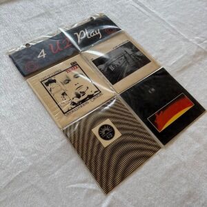 U2 4 U2 Play Ireland 4x7" Vinyl Set CBS Early Singles Fire Three Rare OOP